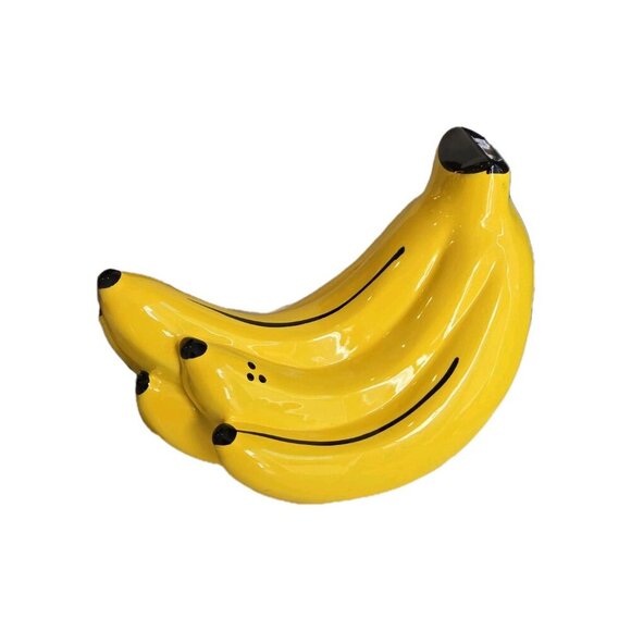 New Retro Large Bundle Of Banana Tropical Ceramic Statue Figure Room Decor - Picture 3 of 3